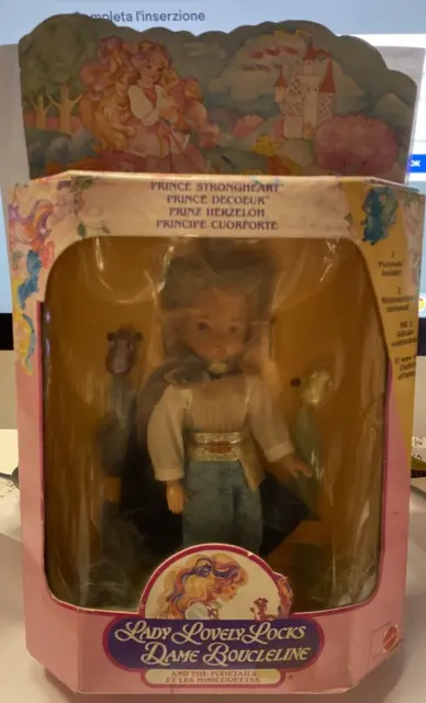 Mattel Lady Lovely Locks Prince Strongheart Doll Vintage 1986 - New Bottom D
