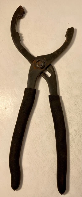 Offset Adjustable Oil Filter Plier 12 In Twelve Inches with Foam Hand Grips
