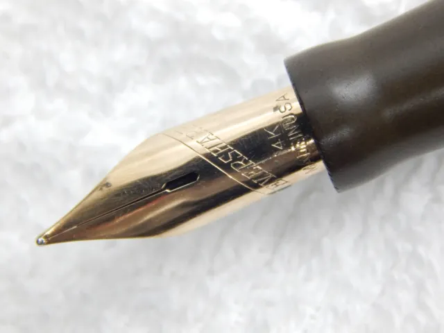 Vintage Eversharp Doric Desk Fountain Pen. Very Flex Nib, F To Bb+ 2