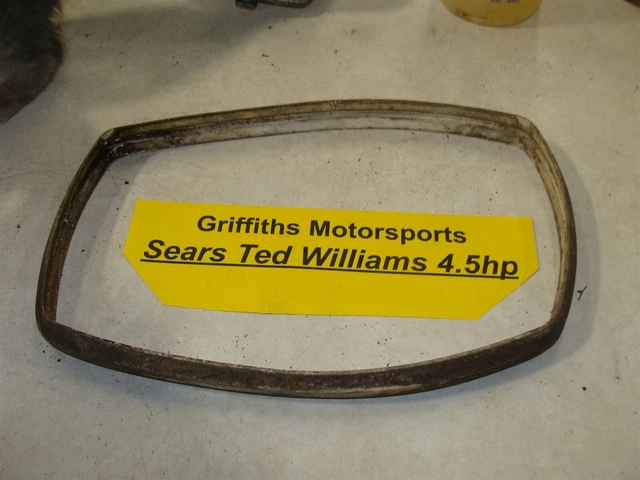 1973 Sears Tecumseh 4.5hp outboard Ted williams rubber gas tank cowl trim ring