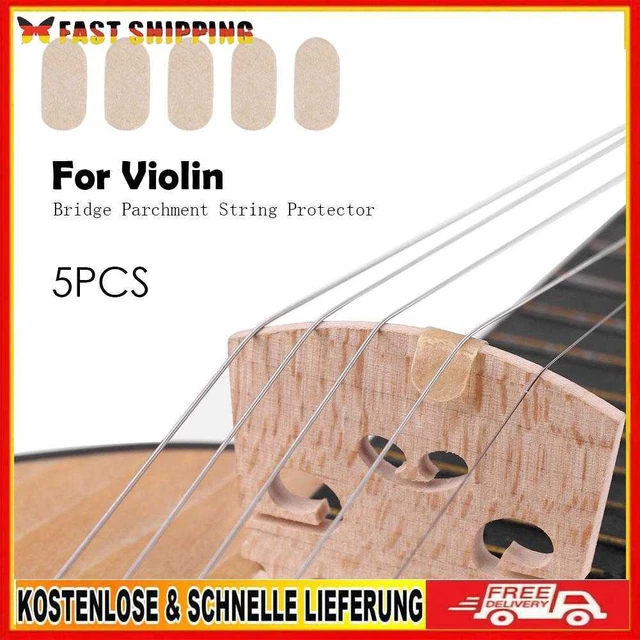 5pcs String Protectors Mini Parchment Professional Durable Violins Accessories