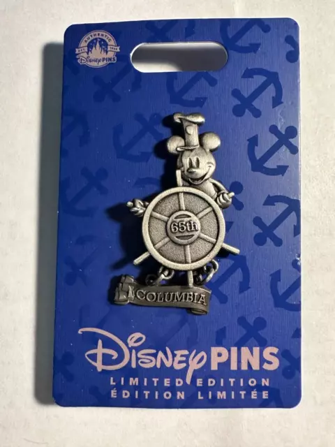 Disney Columbia 65Th Anniversary Pin 2023 Mickey Steamboat Willie Sailing Ship