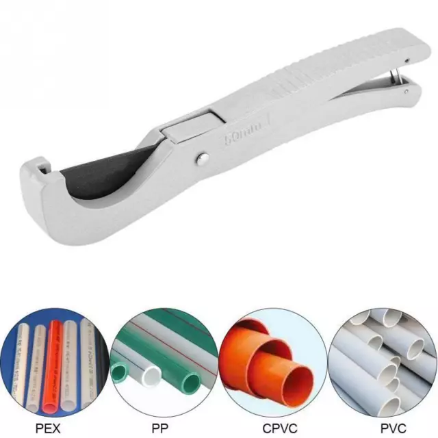 Plastic Pipe Cutter up to 50mm Ridged PVC Waste Speedfit Hosepipe Plumbing Tool