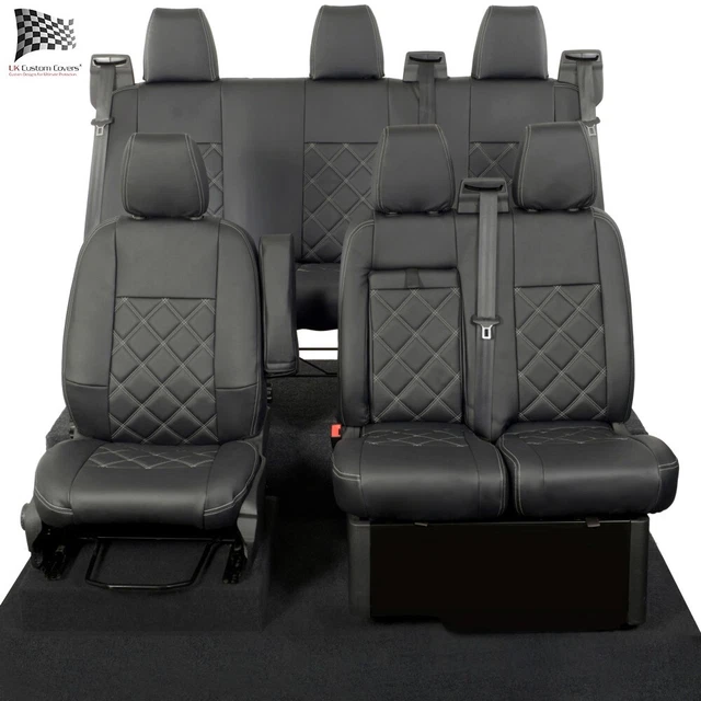 Ford Transit Nach Maß Bestickt Kunstleder Sitzbezüge (2013