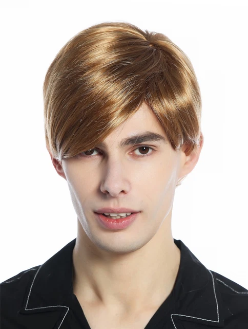 Perruque Longue Lisse Femme - Blond Châtain, Raie Au Milieu, 35 Cm - WIG ME UP