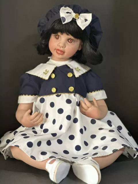 Vinyl Doll “Bon Voyage” by Fayzah Spanos 30” LE 200/500