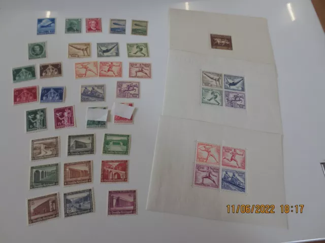Briefmarken DR Deutsches Reich 1936  ** postfrisch kompletter Jahrgang