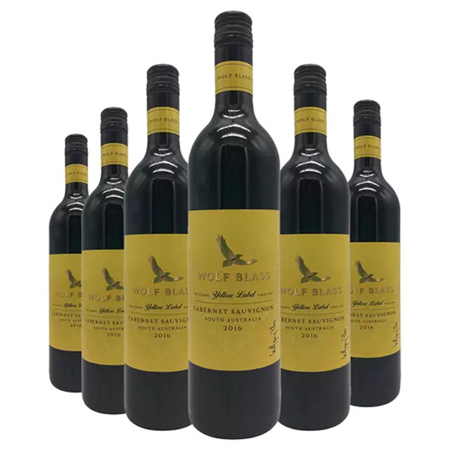 Wolf Blass Yellow Label Cab Sav 2017 750mL x 6 Bottle