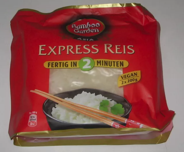 Pack Bamboo Garden ASIA EXPRESS REIS Fertig in 2 Minuten 2x 200 g VEGAN OvP