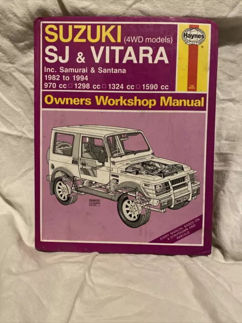 Hynes Owners Workshop Manual for Suzuki SJ & Vitara