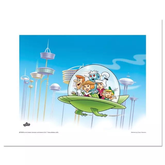 Jetsons "In Orbit City" Limited Edition Hanna-Barbera Animation Art with COA