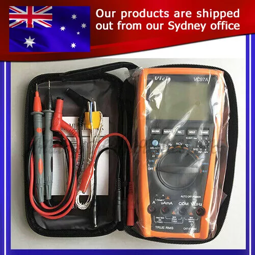 Australia Ship VC97A 3999 Auto range digital multimeter DMM w/ case New