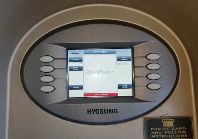 Hyosung 1500 ATM color display screen assembly, nice buttons and bezel, vgc