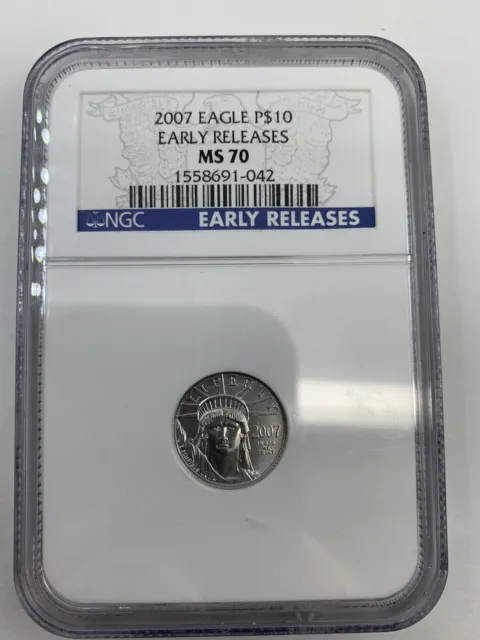 2007 Eagle P$10 Early Release NGC MS 70 Platinum