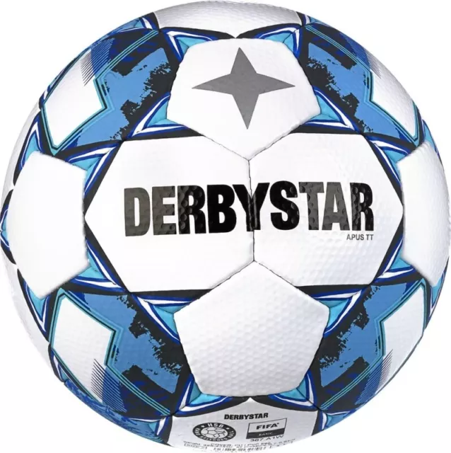 DERBYSTAR Fußball Apus TT Trainingsball weiß/blau Größe 5
