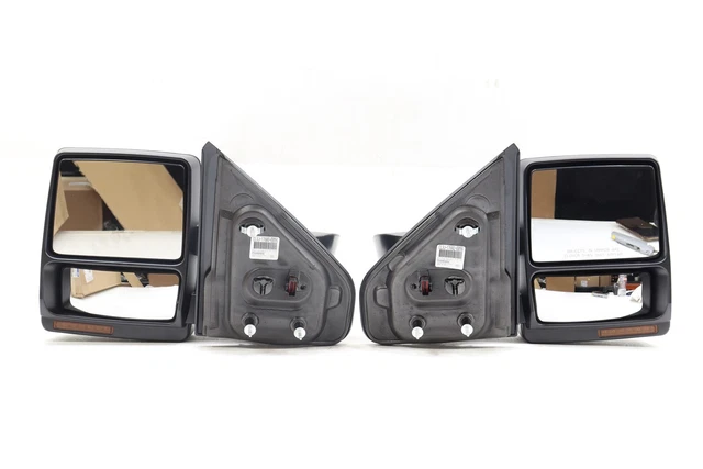 NEW OEM Ford Chrome Trailer Tow Mirror Set Power Heated DL3Z-17696-CA F150 09-14