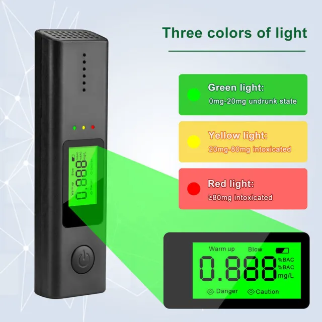 Digital Alcohol Breathalyser Personal Breath Breathtester LCD Tester