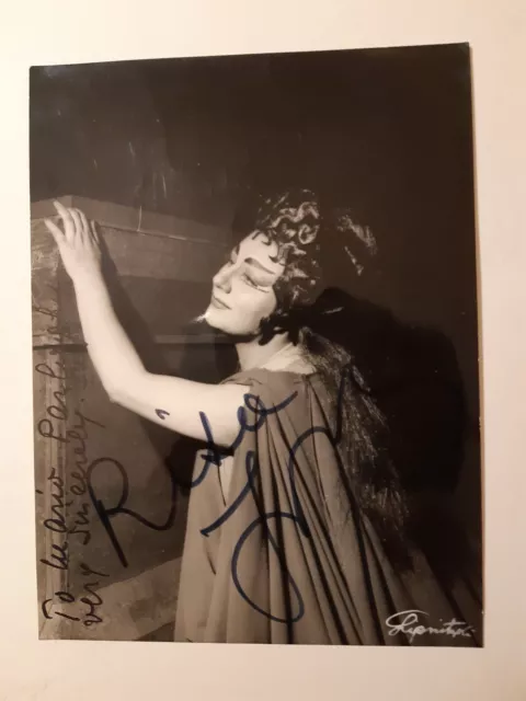 Rita Gorr Soprano Foto Autografo con dedica