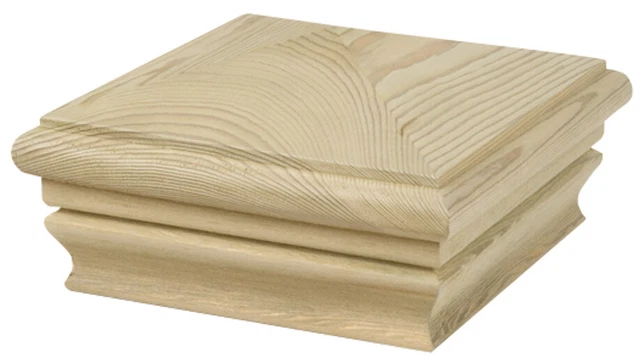 Waddell 4 in. H X 4 in. Poste exterior de pino marrón preacabado en L