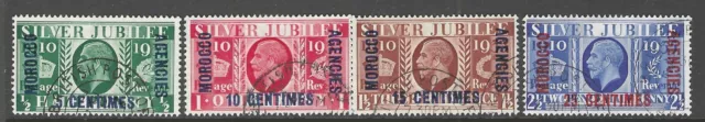 MOROCCO AGENCIES (French ) 1935 GV Silver Jubilee set SG212-5  fine used