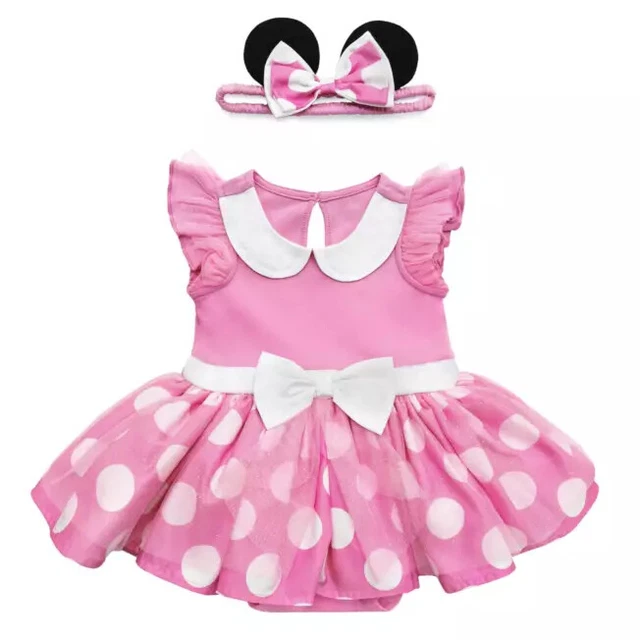 NWT Disney Store Minnie Mouse Pink Baby Costume Body Suit size 18/24 (freeshoes)