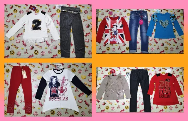 Lotto Stock  Abbigliamento Nuovo Bimba Bambina Ragazza Taglia  8 Anni