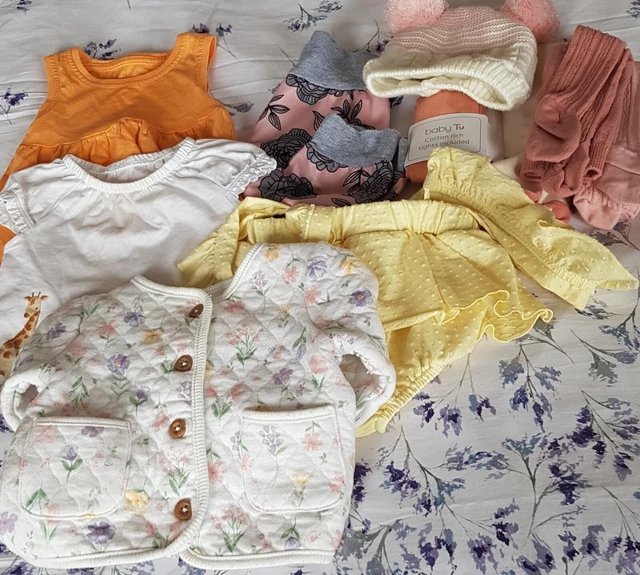 Bundle Of Baby Girl's Clothes Age 3-6 Mths Mainly Tu