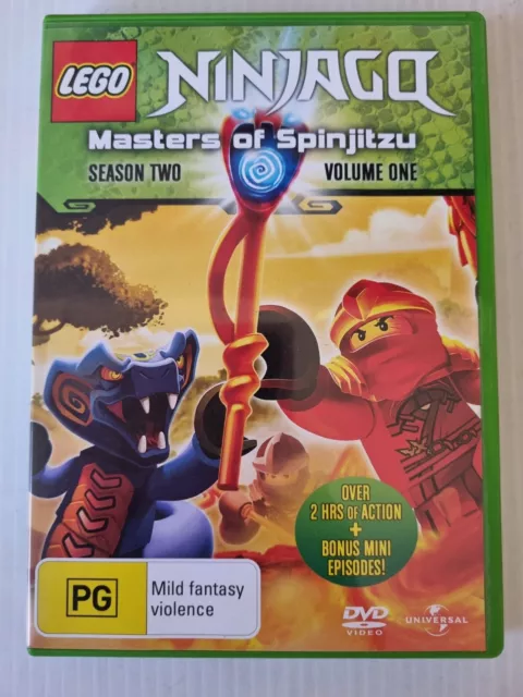 Lego Ninjago Masters of Spinjitzu  Season 2 Volume 1 Region 4 DVD VGC