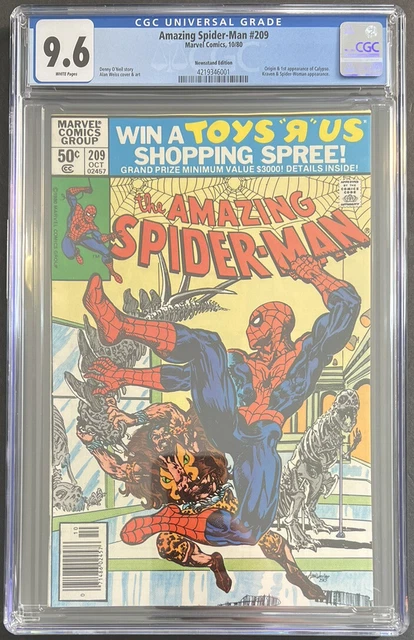 Amazing Spider-Man #209 CGC 9.6 WHITE PAGE NEWSSTAND! 1ST CALYPSO! 🔥🔑