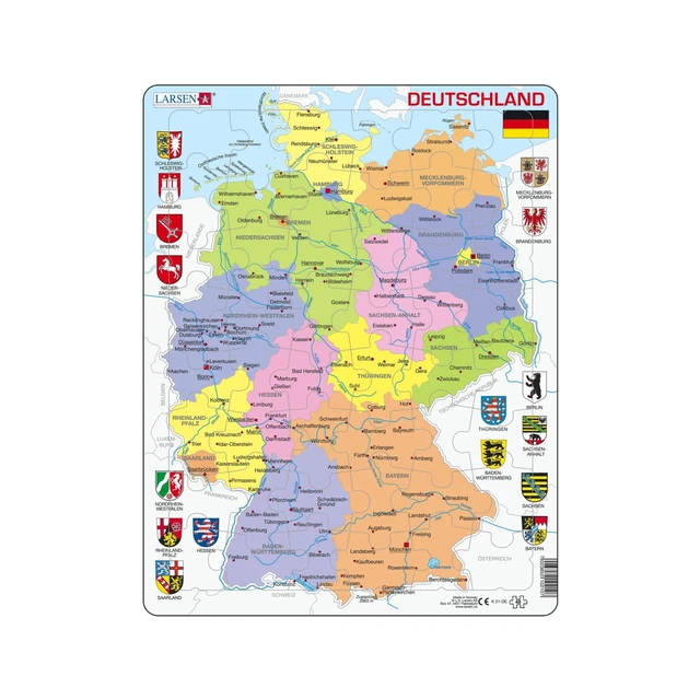 Puzzle Larsen NA3 Lo Stagno 48 Pezzi | Edizione Tedesca | Puzzle A Doppia Sfida Con Cornice | 36,5x28,5 Cm - 2