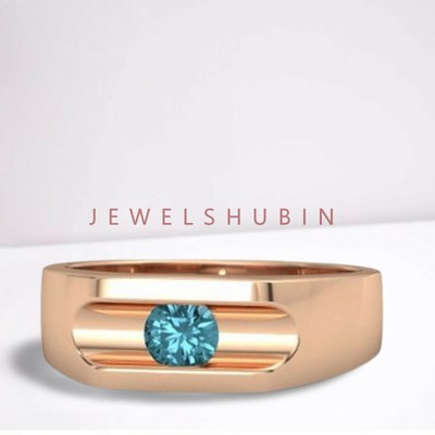 APS Naturel Bleu Gemme Topaze Avec 925 Bague en Argent pour Hommes #AP992 