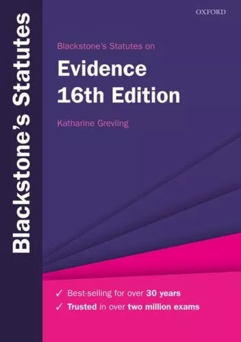 Blackstones Statutes On Evidence UC Grevling Katharine Associate Professor Of La