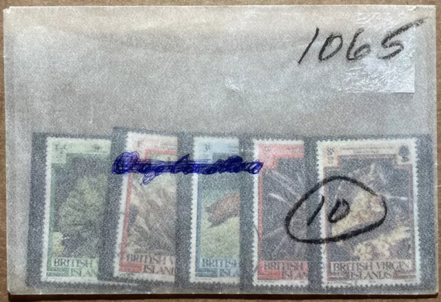 1979-80 Virgin Is. Sea Life Stamps | SG #417-21 Sc #364-8 Mi #366II-70I | Used