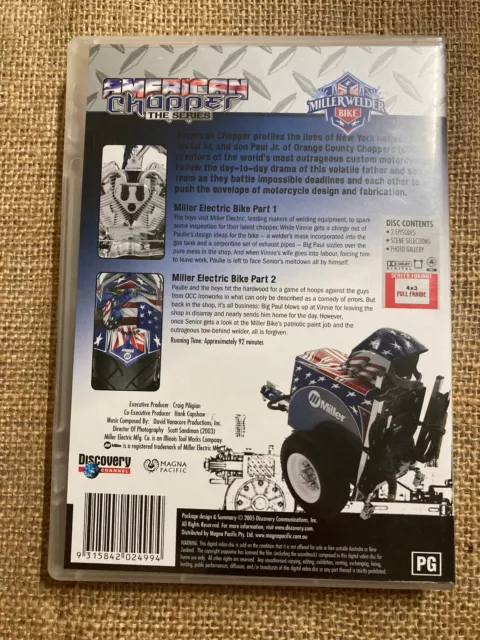 Dvd Tv-Series American Chopper Millerwelder Bike Motorcycle Build 2