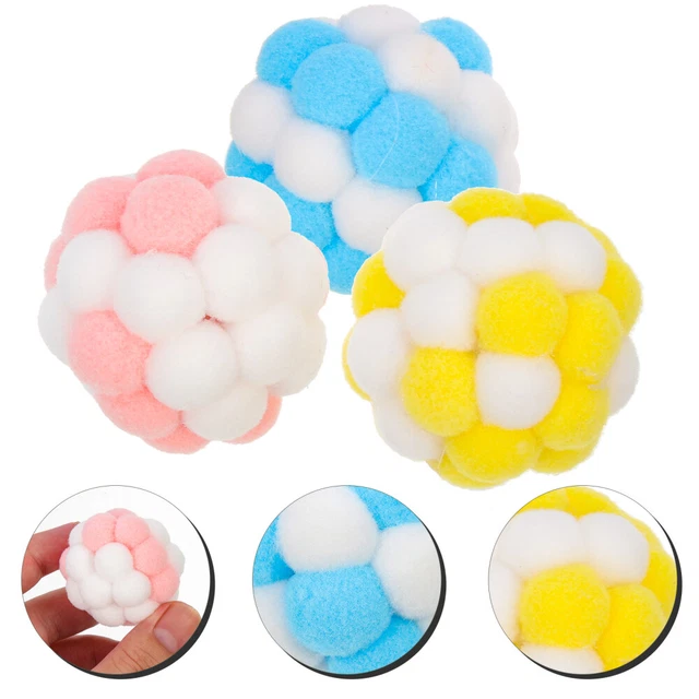 3 Pcs Cat Chewing Toy Cat Chewing Balls Nibbling Cat Toy Quagsire Plush Kitten