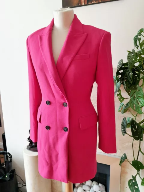 BNWT Pink Zara Blazer Dress Small UK Size 8 10
