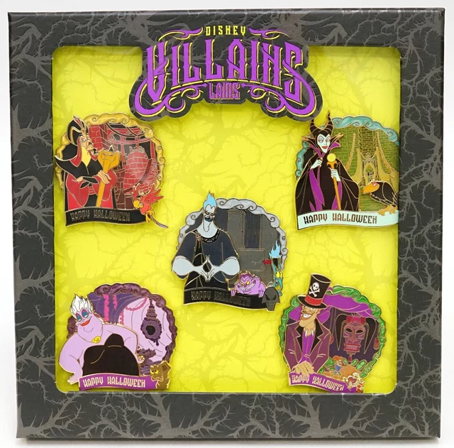 NEW DISNEY VILLAINS Lair Jafars Maleficent Hade Ursula Facilier 5 Pin