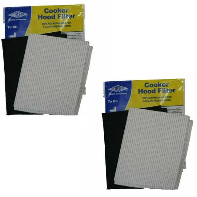 COOKER HOOD EXTRACTION Fan Odour Paper Grease & Carbon Filter Cut To