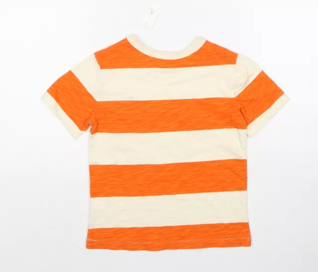 Gap Jungen orange Colourblock Baumwolle Basic T-Shirt Größe 3 Jahre Rundhals Pullove 2