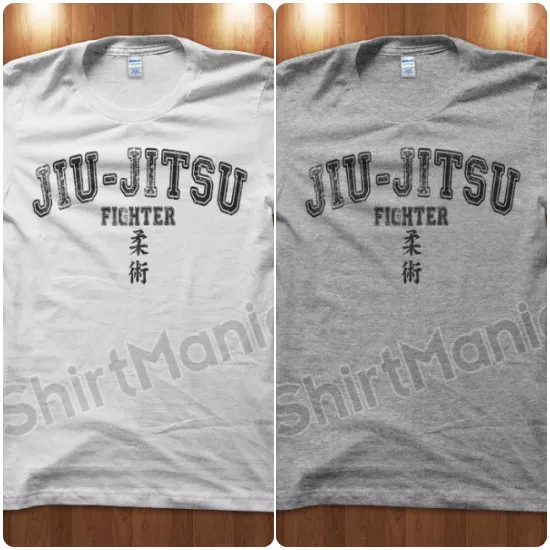 T-Shirt Maglietta Jiu Jitsu Fighter Palestra Gym Uomo MMA Ring Idea Kimono