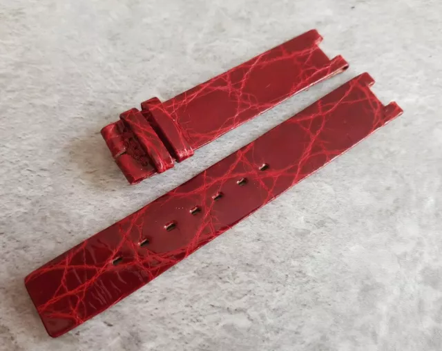 Genuine OEM Jaeger-LeCoultre 16mm Red  Leather Watch Strap Band NEW OLD STOCK