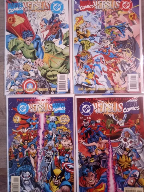 DC vs Marvel  1-4  (Marvel Versus DC)  Complete Set 4 Issues 1996