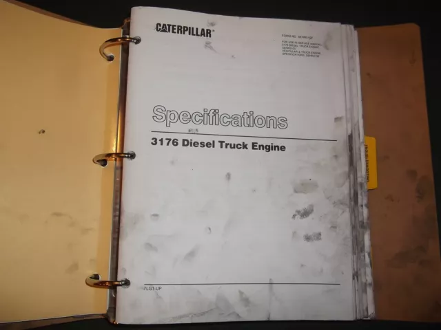 Cat Caterpillar 3176 Diesel Truck Engine Repair Service Manual S/N 7Lg00001-Up 3