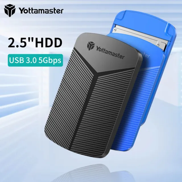 3 Type Tool Free USB 3.0 External 2.5" inch SATA Hard Drive HDD SSD Enclosure