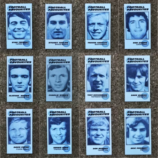 Football Favourites (1960s Footballers) Paramint Single Cards 2014 - Various