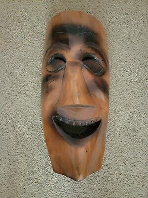 Vintage Carved Wooden Mask Large