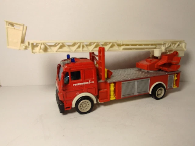 Camion Pompiers échelle Stelco 33cm - Plastique, Allemagne, Vintage