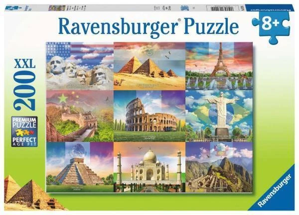 Puzzle 200 elementów. Monumentalne budynki