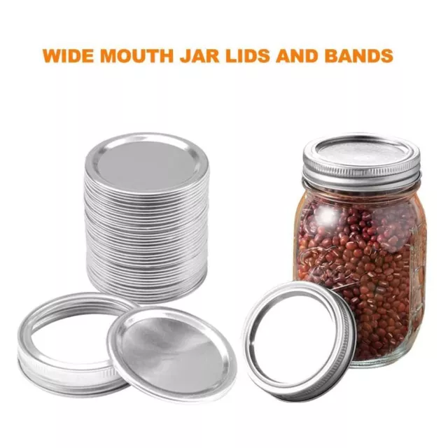 10/20PCS Canning Lids Leak-Proof Split-type Regular/Wide Mouth Mason Jar Lids