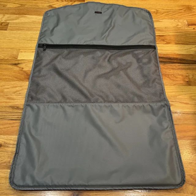 TUMI Suitcase Garment Bag Attachment Suit Dress Carrier Dust Cover Gray 36 x 21